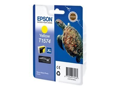Epson T1574 - 25.9 ml - żółty - oryginał - kopuła - pojemnik na tusz - dla Stylus Photo R3000