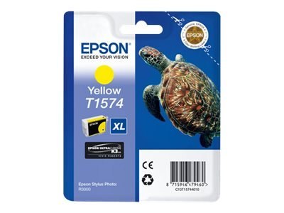Epson T1574 - 25.9 ml - żółty - oryginał - kopuła - pojemnik na tusz - dla Stylus Photo R3000