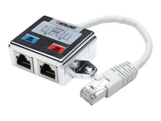 Intellinet 2-Port Modular Distributor, Cat5e, FTP, allows two RJ45 ports to share one Cat5e network cable - Rozdzielacz sieciowy