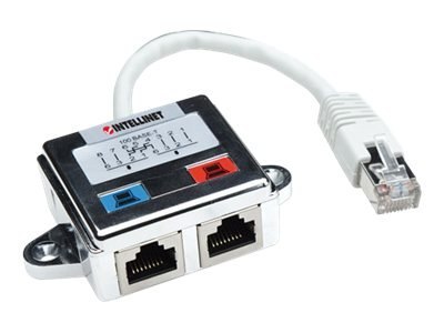 Intellinet 2-Port Modular Distributor, Cat5e, FTP, allows two RJ45 ports to share one Cat5e network cable - Rozdzielacz sieciowy
