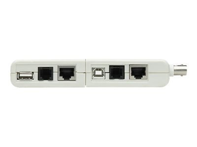 Intellinet 4-in-1 Cable Tester, RJ-11, RJ-45, USB and BNC, One Button Test - Tester sieci