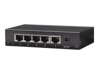 Intellinet 5-Port Fast Ethernet Office Switch, Desktop Size, Metal, IEEE 802.3az (Energy Efficient Ethernet) - Przełącznik - 5 x
