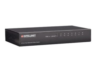 Intellinet 8-Port Fast Ethernet Office Switch, Desktop Size, Metal, IEEE 802.3az (Energy Efficient Ethernet), Box - Przełącznik 