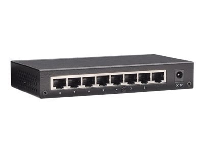 Intellinet 8-Port Fast Ethernet Office Switch, Desktop Size, Metal, IEEE 802.3az (Energy Efficient Ethernet), Box - Przełącznik 