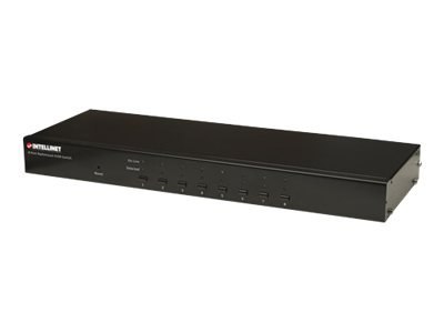 Intellinet 8-Port Rackmount KVM Switch, Combo USB + PS/2, On-Screen Display, Cables included, Box - Przełącznik KVM - 8 x KVM po