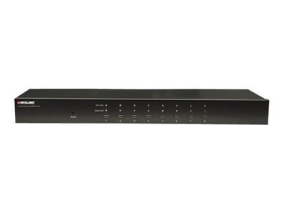 Intellinet 8-Port Rackmount KVM Switch, Combo USB + PS/2, On-Screen Display, Cables included, Box - Przełącznik KVM - 8 x KVM po