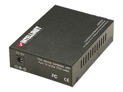 Intellinet Fast Ethernet Media Converter, 10/100Base-Tx to 100Base-Fx (SC) Multi-Mode, 2 km (1.24 mi) - Światłowodowy konwerter 