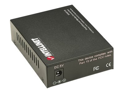 Intellinet Fast Ethernet Media Converter, 10/100Base-Tx to 100Base-Fx (ST) Multi-Mode, 2 km (1.24 mi) - Konwerter nośnika - 100M