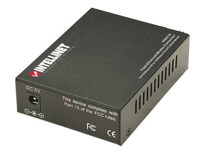 Intellinet Fast Ethernet Media Converter, 10/100Base-Tx to 100Base-Fx (ST) Multi-Mode, 2 km (1.24 mi) - Konwerter nośnika - 100M