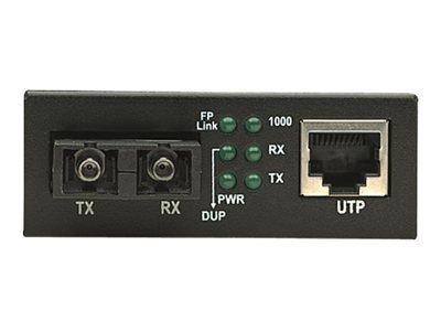 Intellinet Gigabit Ethernet Media Converter, 1000Base-T to 1000Base-Sx (SC) Multi-Mode, 550m - Światłowodowy konwerter mediów - 