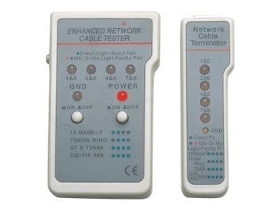 Intellinet Multifunction Cable Tester, RJ-45 and RJ-11, UTP/STP/FTP, Shielded and Unshielded - Tester sieci