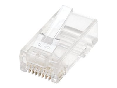 Intellinet RJ45 Modular Plugs, Cat5e, UTP, 2-prong, for stranded wire, 15 µ gold plated contacts, 100 pack - Złącze sieciowe - R