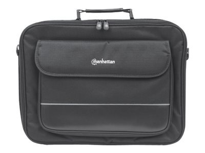 Manhattan Empire Laptop Bag 17.3", Clamshell design, Accessories Pocket, Shoulder Strap (removable), Notebook Case, Black, Three