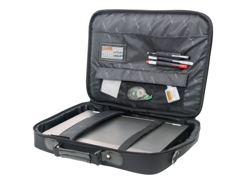 Manhattan Empire Laptop Bag 17.3", Clamshell design, Accessories Pocket, Shoulder Strap (removable), Notebook Case, Black, Three
