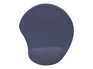 Manhattan Ergonomic Gel Support Pad and Mouse Mat, 230 x 200 x 20mm, Low friction, Non slip base, Polyester jersey, neoprene and