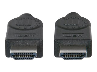 Manhattan HDMI Cable, 4K@30Hz (High Speed), 15m, Male to Male, Black, Ultra HD 4k x 2k, Fully Shielded, Gold Plated Contacts, Li