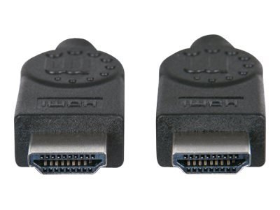 Manhattan HDMI Cable with Ethernet, 4K@30Hz (High Speed), 3m, Male to Male, Black, Ultra HD 4k x 2k, Fully Shielded, Gold Plated