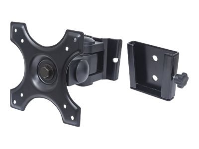 Manhattan TV & Monitor Mount, Wall, Tilt and Swivel, 1 screen, Screen Sizes: 13-27", Black, VESA 75x75 to 100x100mm, 12kg, Swive
