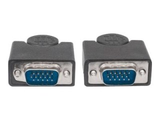 Manhattan VGA Monitor Cable, 4.5m, Black, Male to Male, HD15, Cable of higher SVGA Specification (fully compatible), Fully Shiel