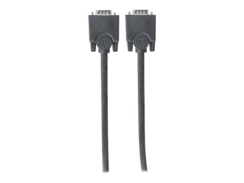 Manhattan VGA Monitor Cable, 4.5m, Black, Male to Male, HD15, Cable of higher SVGA Specification (fully compatible), Fully Shiel