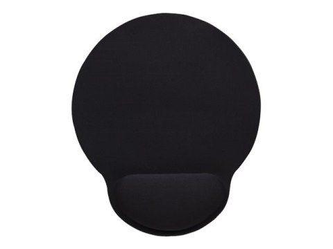 Manhattan Wrist Gel Support Pad and Mouse Mat, Black, 241 Ã— 203 Ã— 40 mm, non slip base, Lifetime Warranty, Card Retail Packagi