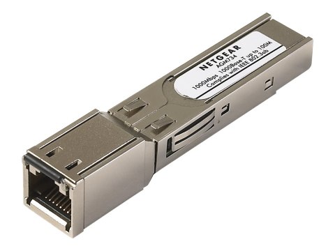 NETGEAR ProSafe AGM734 - Moduł nadajnik/odbiornik SFP (mnini GBIC) - 1GbE - 1000Base-T - RJ-45 - dla P/N: GS724TPP-300EUS