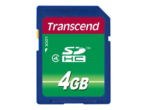 Transcend - Karta pamięci flash - 4 GB - klasa 4 - SDHC
