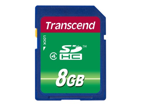 Transcend - Karta pamięci flash - 8 GB - klasa 4 - SDHC