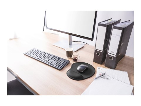 Trust Bigfoot Gel Mouse Pad - Podkładka pod mysz z poduszką pod nadgarstek - czarny