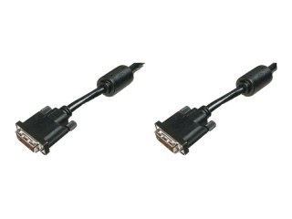 ASSMANN - Kabel DVI - połączenie podwójne - DVI-D (M) do DVI-D (M) - 2 m - odlewany - czarny