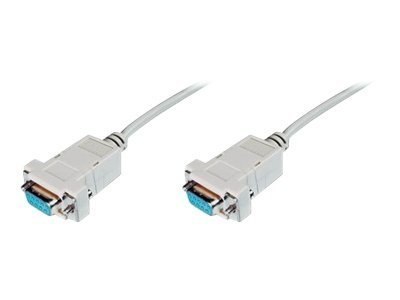 ASSMANN - Kabel null modem - DB-9 (F) do DB-9 (F) - 3 m - ekranowana - beżowy