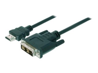 ASSMANN - Kabel przejściowy - HDMI męski do DVI cyfrowe 18+1-pin (poł. pojedyncze) męski - 3 m - podwójne ekranowanie - czarny