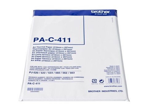 Brother - A4 (210 x 297 mm) 100 arkusz(-y) papier termiczny - dla PocketJet PJ-673, PJ-722, PJ-723, PJ-762, PJ-763, PJ-763MFi, P