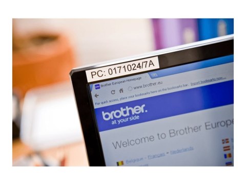 Brother HGE-231V5 - Czarny na białym - Wałek (1,2 cm x 8 m) 5 kaseta(y) taśma laminowana - dla P-Touch PT-9500pc, PT-9800PCN; P-