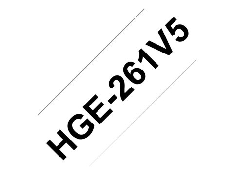 Brother HGE-261V5 - Czarny na białym - Roll (3,6 cm x 8 m) 5 kaseta(y) taśma laminowana - dla P-Touch PT-9500pc, PT-9800PCN; P-T