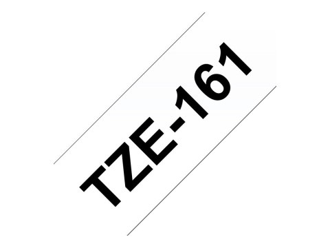Brother TZe-161 - Czarno na przezroczystym tle - Rolka (3,56 cm x 8 m) 1 kaseta(y) taśma laminowana - dla P-Touch PT-3600, 530, 