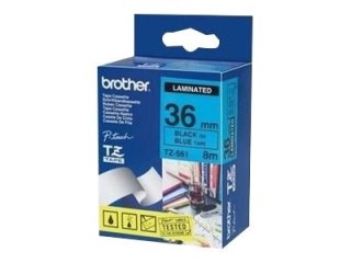 Brother TZe-561 - Czarny na niebieskim - Roll (3,6 cm x 8 m) 1 kaseta(y) taśma laminowana - dla P-Touch PT-3600, 550, 9200, 9400