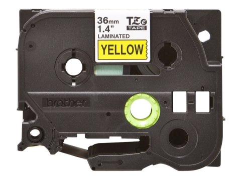 Brother TZe-661 - Standardowy klej - czarny na żółtym - Roll (3,6 cm x 8 m) 1 kaseta(y) taśma laminowana - dla P-Touch PT-3600, 