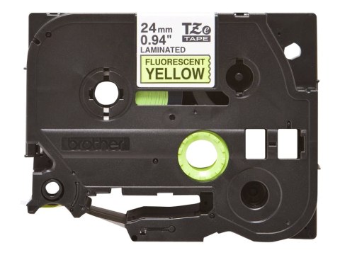 Brother TZe-C51 - Czarny na żółtym - Rolka (2,4 cm x 5 m) 1 kaseta(y) taśma fluorescencyjna - dla Brother PT-D600; P-Touch PT-24