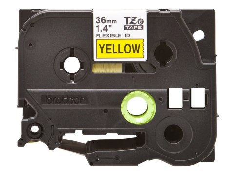 Brother TZe-FX661 - Czarny na żółtym - Roll (3,6 cm x 8 m) 1 kaseta(y) taśma elastyczna - dla P-Touch PT-3600, 530, 550, 9200, 9