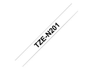 Brother TZe-N201 - Czarny na białym - Rolka (3,56 cm x 8 m) 1 kaseta(y) taśma nielaminowana - dla Brother PT-D210, D600, H110, P