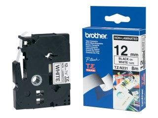 Brother TZe-N231 - Czarny na białym - Wałek (1,2 cm x 8 m) 1 kaseta(y) taśma nielaminowana - dla Brother PT-D600, H110; P-Touch 