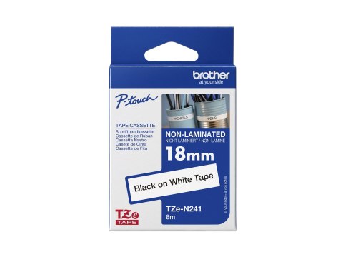 Brother TZe-N241 - Czarny na białym - Roll (1,8 cm x 8 m) 1 kaseta(y) taśma nielaminowana - dla Brother PT-D600; P-Touch PT-18, 