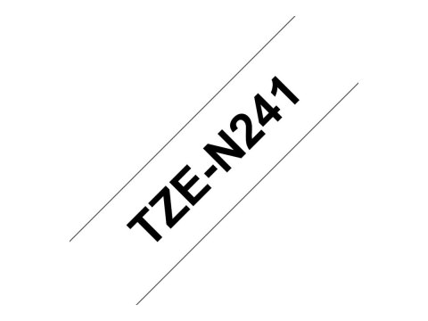 Brother TZe-N241 - Czarny na białym - Roll (1,8 cm x 8 m) 1 kaseta(y) taśma nielaminowana - dla Brother PT-D600; P-Touch PT-18, 