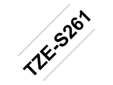 Brother TZe-S261 - Wyjątkowo silny klej - czarny na białym - Roll (3,6 cm x 8 m) 1 kaseta(y) taśma laminowana - dla P-Touch PT-3