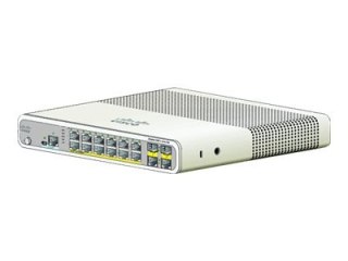 Cisco Catalyst Compact 2960C-12PC-L - Przełącznik - Tak - 12 x 10/100 (PoE) + 2 x dzielony Gigabit SFP - stacjonarny, montowany 