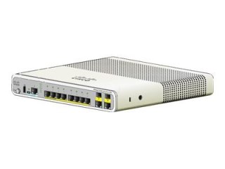 Cisco Catalyst Compact 2960C-8PC-L - Przełącznik - Tak - 8 x 10/100 (PoE) + 2 x zestaw Gigabit SFP - stacjonarny, montowany w sz