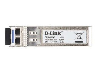 D-Link DEM 432XT - Moduł nadajnik/odbiornik SFP+ - 10GbE - 10GBase-LR - do 10 km - dla D-Link Data Center 10; DGS 3630; DXS 1100