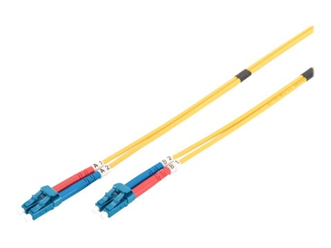 DIGITUS - Kabel krosowy - LC pojedynczy-tryb (M) do LC pojedynczy-tryb (M) - 2 m - światłowód - 9 / 125 mikronów - OS2 - ładowan