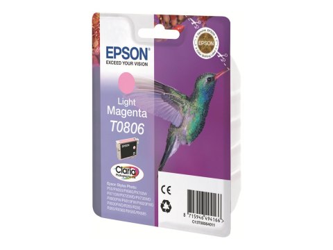 Epson T0806 - 7.4 ml - jasna magenta - oryginał - kopuła - pojemnik na tusz - dla Stylus Photo P50, PX650, PX660, PX700, PX710, 